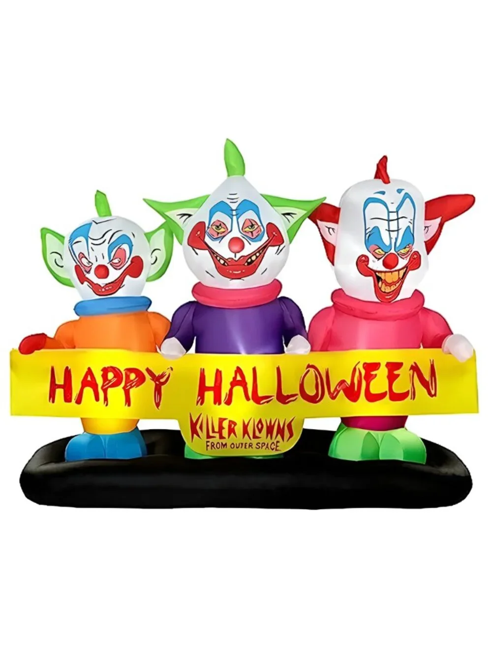 6ft Long Halloween Inflatable Three Killer Clowns Decoration